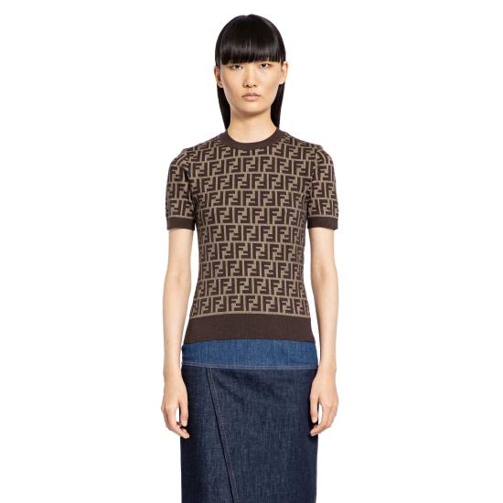  펜디 블라우스 FZXC72ASJTF0GGE Brown