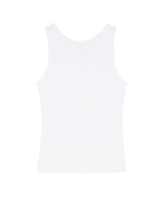 25SS 메종키츠네 민소매 티셔츠 MW00103KJ0125P100 WHITE DOM - MAISON KITSUNE