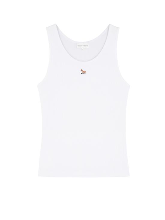 25SS 메종키츠네 민소매 티셔츠 MW00103KJ0125P100 WHITE DOM