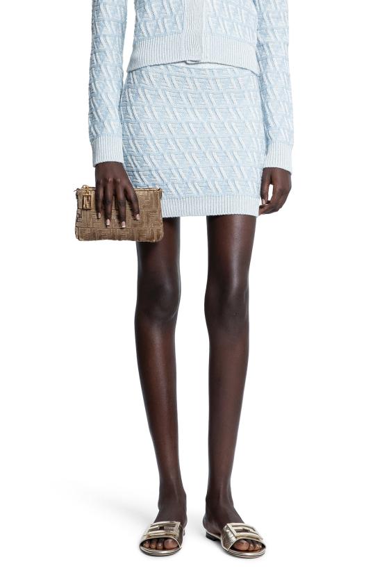  펜디 숏 스커트 FZQ764ATPLF1R0P Blue - FENDI