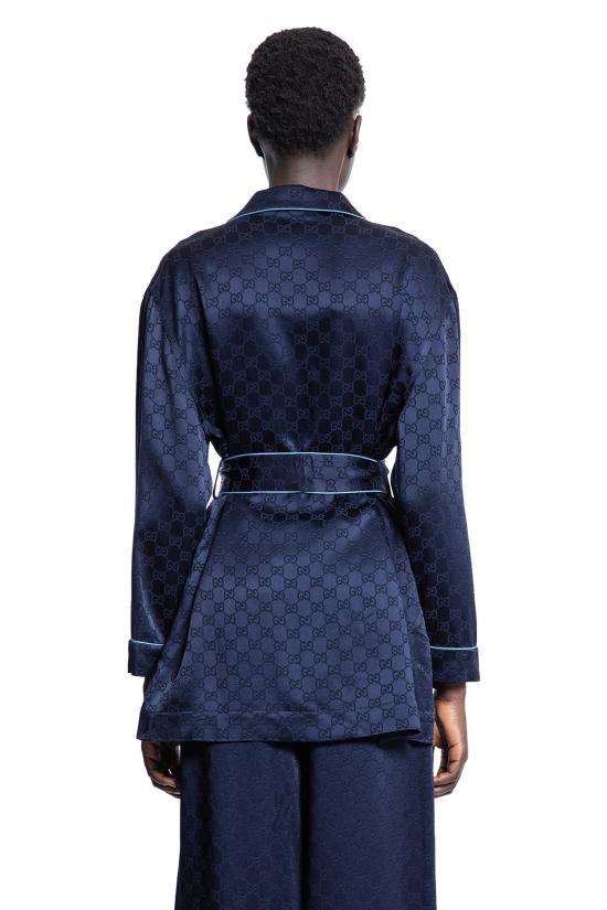  구찌 블라우스 803808Z7ADF4330 Blue - GUCCI