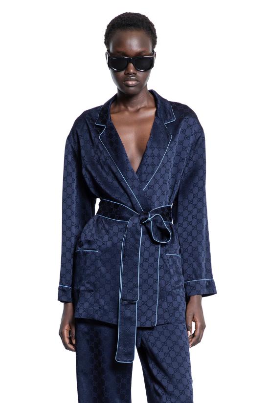  구찌 블라우스 803808Z7ADF4330 Blue - GUCCI