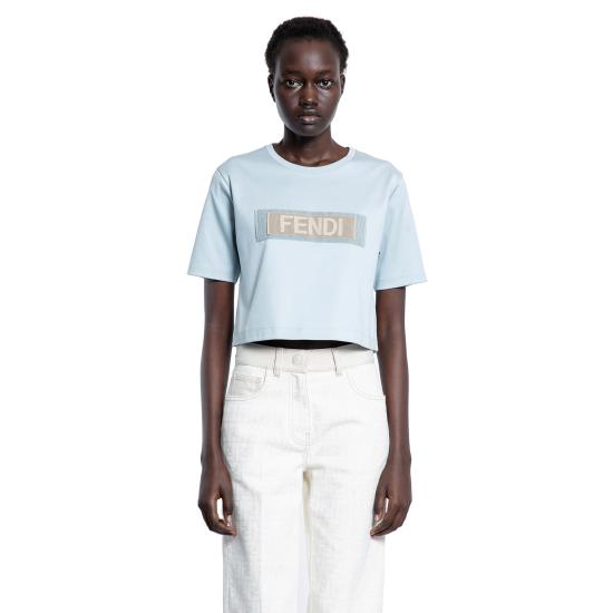  펜디 반팔 티셔츠 FS9704AT27F1QYH Blue