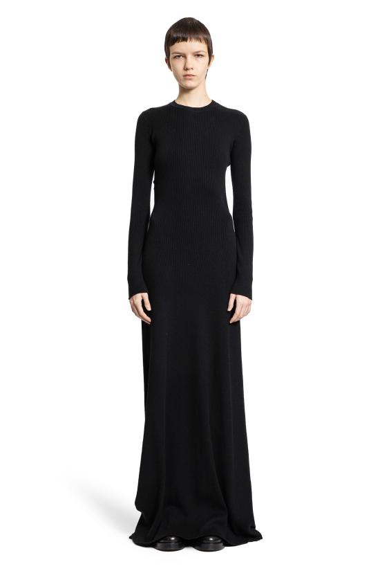  앤 드뮐미스터 롱 원피스 B0010259FA049099 Black - ANN DEMEULEMEESTER