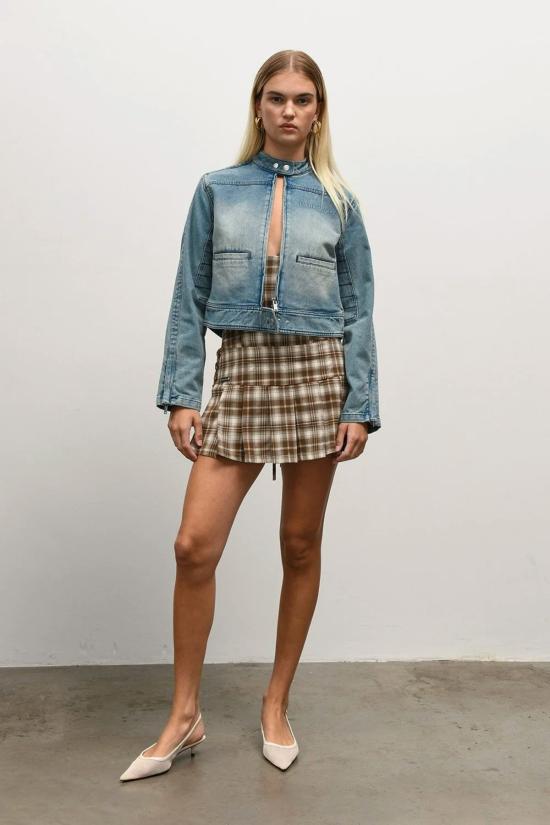  하우스오브써니 숏 원피스 하우스 오브 서니 더 호크스턴 체크 드레스 멀티 - HOUSE OF SUNNY