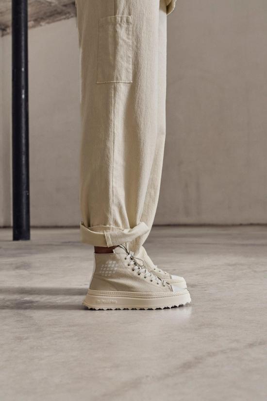  비포지티브 스트레이트 팬츠 S5BRUSH1 COT STO SASSO - BE POSITIVE