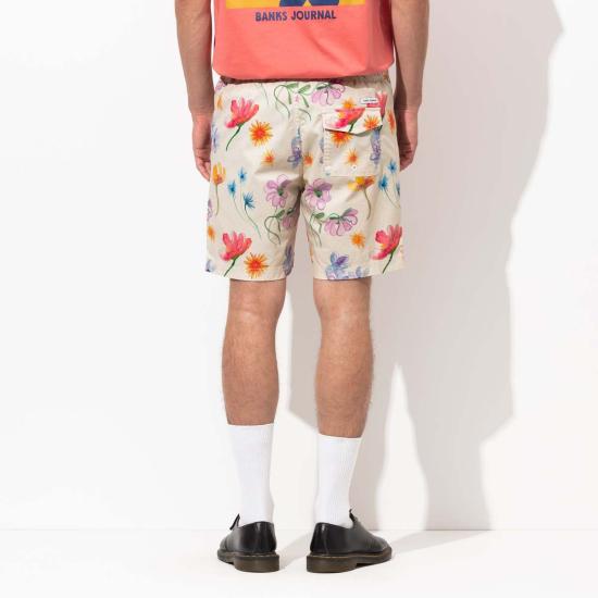  뱅크 저널 스윔팬츠 뱅크스 저널 플루어 엘라스틱 보드숏 본 - BANKS JOURNAL