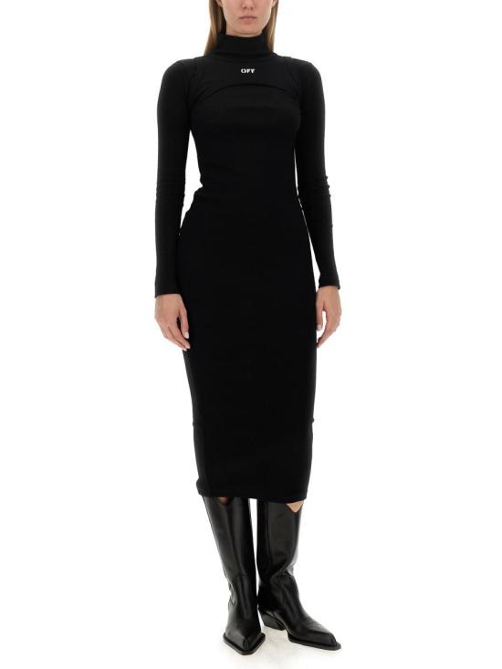  오프화이트 미디 원피스 OWDB495 F23JER0011001 MULTICOLOUR - OFF WHITE