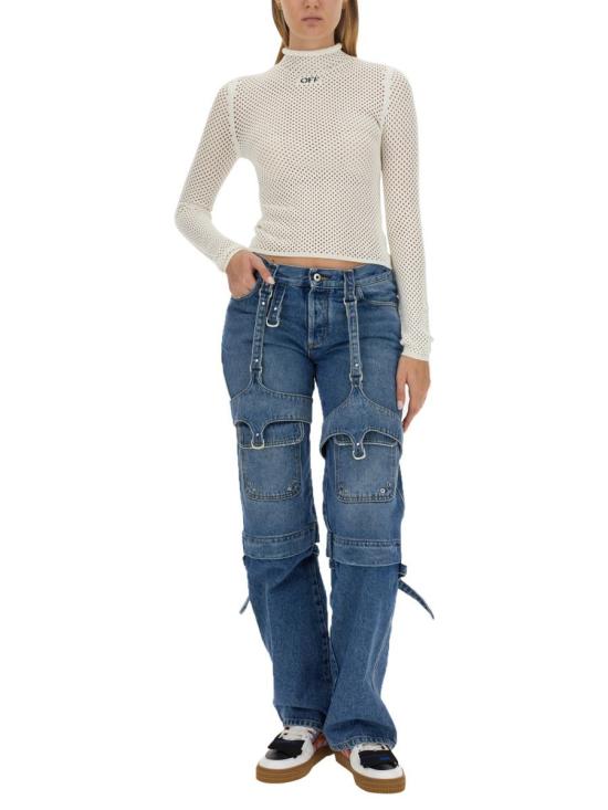  오프화이트 긴팔 티셔츠 OWHF042 F23KNI0010410 WHITE - OFF WHITE