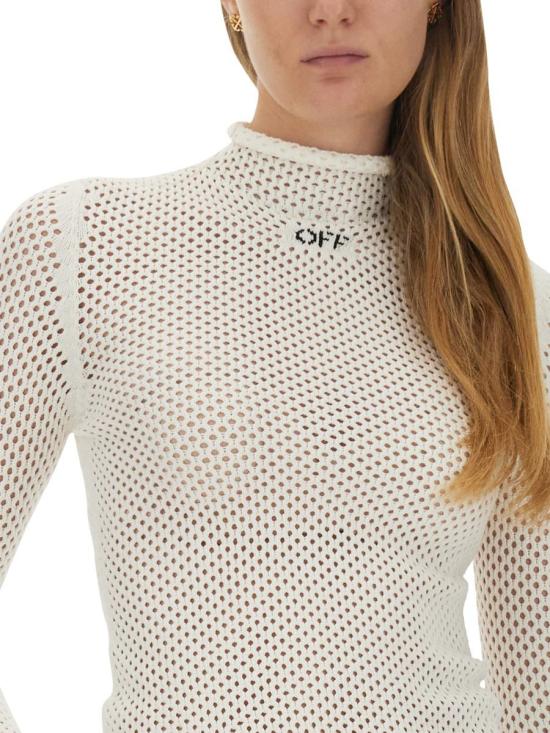  오프화이트 긴팔 티셔츠 OWHF042 F23KNI0010410 WHITE - OFF WHITE