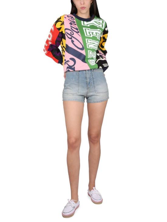  겐조 데님 숏팬츠 FD52DS224 6B3DY Navy - KENZO