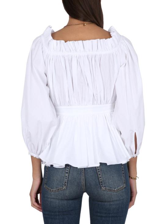  알렉산더 맥퀸 긴팔 티셔츠 733823 QAAAD9000 WHITE - ALEXANDER MCQUEEN