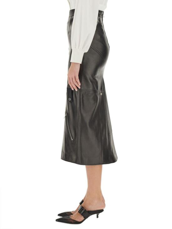  알렉산더 맥퀸 미디 스커트 769318 Q5ALZ1000 Black - ALEXANDER MCQUEEN