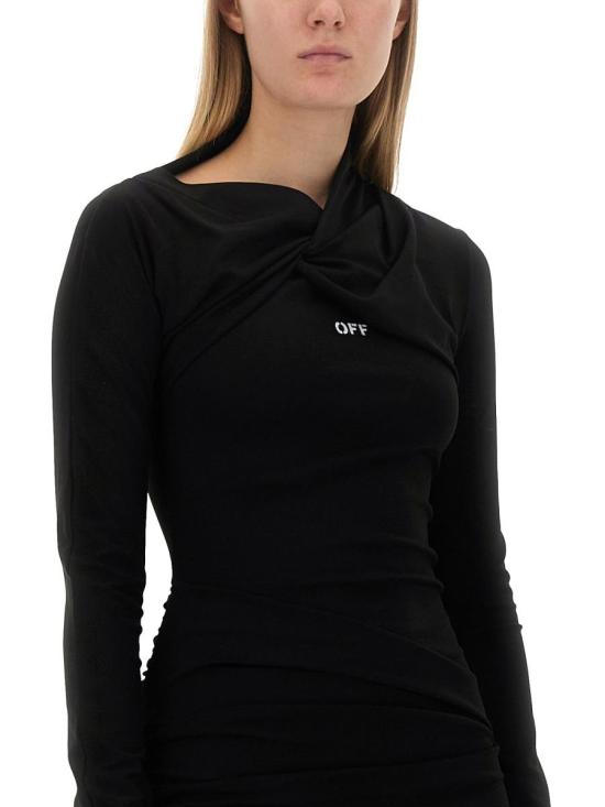  오프화이트 숏 원피스 OWDB486 F23JER0011001 MULTICOLOUR - OFF WHITE