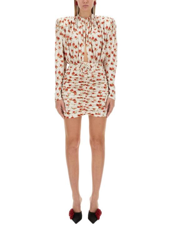  마그다뷰트림 숏 원피스 148923 CREAM MULTICOLOUR