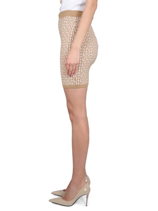  발망 숏 스커트 AF0LB005 KB02GMX Beige - BALMAIN
