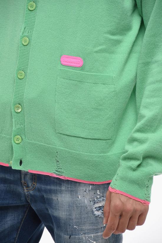  디스퀘어드2 가디건 S74HA1373 S18326 963 Green - DSQUARED2