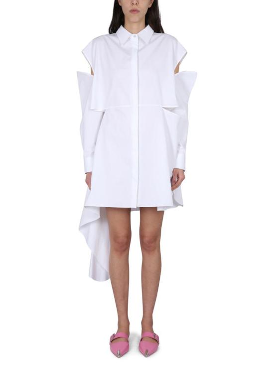 23SS 알렉산더 맥퀸 숏 원피스 745626 QAABC9000 WHITE