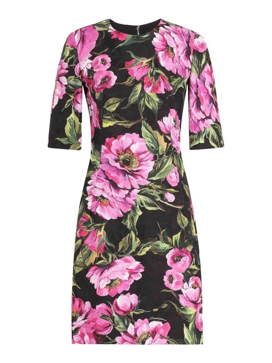  돌체앤가바나 미디 원피스 F6TMJTFSFN9HN5KR Fuchsia