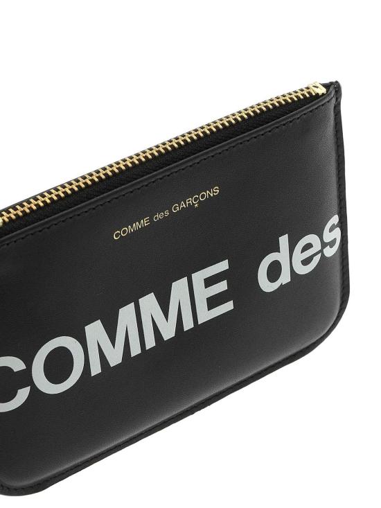 26SS 꼼데가르송 휴즈 로고 파우치 지갑 SA8100HLBLACK - COMME DES GARCONS