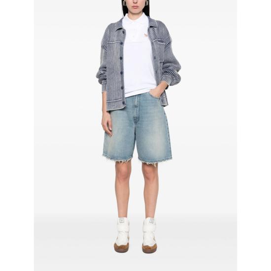 25SS 메종키츠네 폴로 티셔츠 OW00207KJ7010 WHITE - MAISON KITSUNE