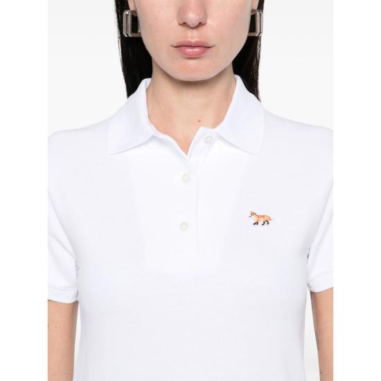 25SS 메종키츠네 폴로 티셔츠 OW00207KJ7010 WHITE - MAISON KITSUNE