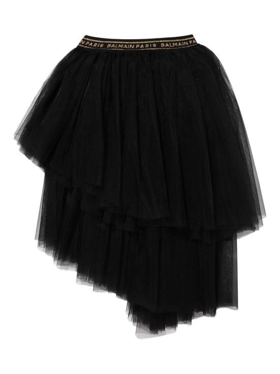 25SS [주니어] 발망 스커트 BW7A11 T0002 930OR Black - BALMAIN