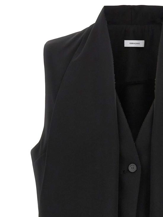 24FW 살바토레 페라가모 베스트 770078NERO Black - SALVATORE FERRAGAMO