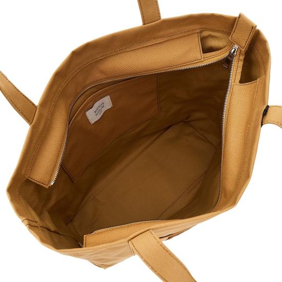  메종키츠네 토트백 메종 키츠네 라지 '폭스 헤드' 캔버스  맨 베이지 - MAISON KITSUNE