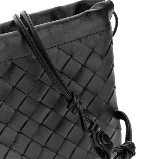  보테가베네타 가방 BOTTEGA VENETA 가죽 소형 '더스트백' 파우치 여성 블랙 - BOTTEGA VENETA