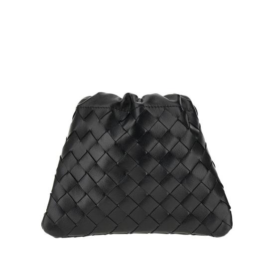  보테가베네타 가방 BOTTEGA VENETA 가죽 소형 '더스트백' 파우치 여성 블랙