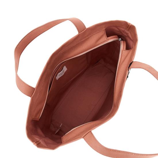  메종키츠네 토트백 메종 키츠네 라지 '폭스 헤드' 캔버스  맨 핑크 - MAISON KITSUNE