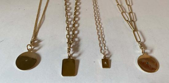  Bobbie Carr 목걸이/팬던트 바비 카 라운드 다이아몬드 디스크