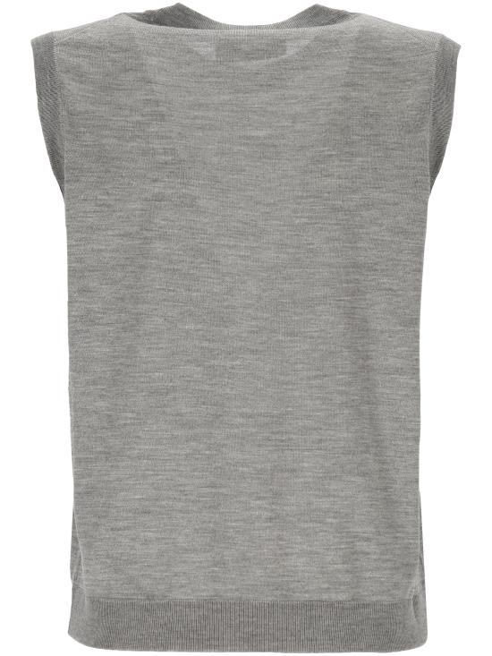 25SS 구찌 스웨터 830829 XKEWC1014 GREY MELANGE WHITE - GUCCI