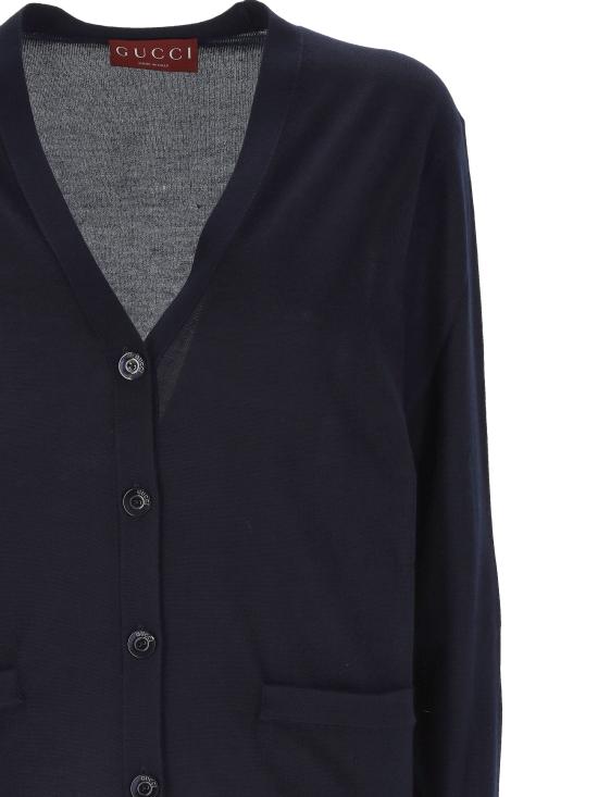 25SS 구찌 가디건 818588 XKENL4027 Blue navy - GUCCI
