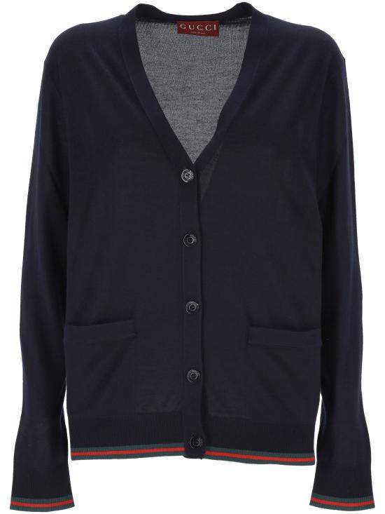 25SS 구찌 가디건 818588 XKENL4027 Blue navy