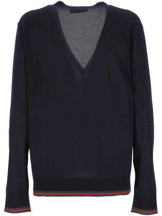 25SS 구찌 가디건 818588 XKENL4027 Blue navy - GUCCI