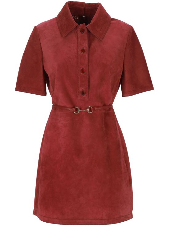 25SS 구찌 숏 원피스 815837 XNA5B6207 ROSSO ANCORA