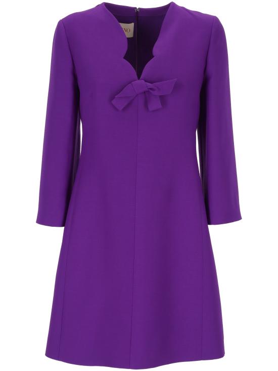 25SS 발렌티노 PAP 숏 원피스 6B3VAEV0 1CFR1B PURPLE ORCHID