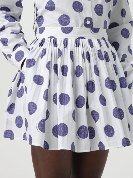 25SS 모스키노 숏 스커트 01130450 1002 White - MOSCHINO