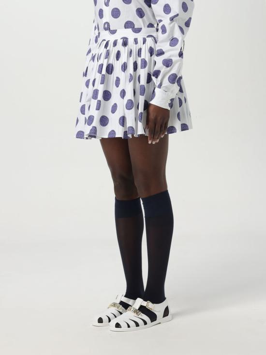 25SS 모스키노 숏 스커트 01130450 1002 White - MOSCHINO