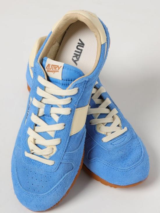 25SS 오트리 윈드스핀 스웨이드 레더 스니커즈 WSLMUB18 Blue - AUTRY