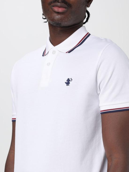 25FW 세이브더덕 폴로 티셔츠 DR0136MBATE20 00000 White - SAVE THE DUCK