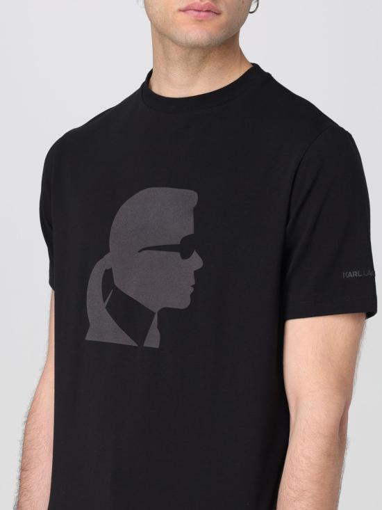 26SS 칼라거펠트 반팔 티셔츠 KM755054 990 Black - KARL LAGERFELD