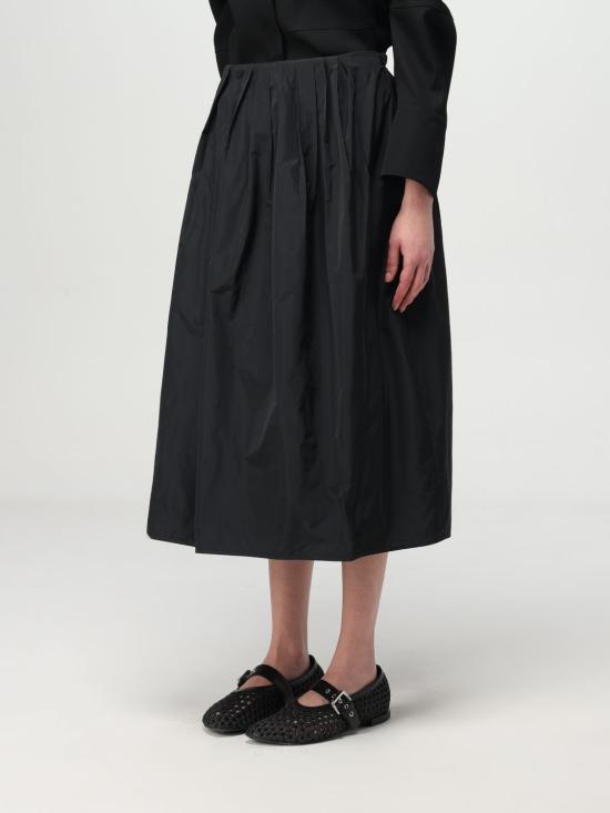 25SS 질샌더 롱 스커트 J01MA0154J70005 001 Black - JIL SANDER