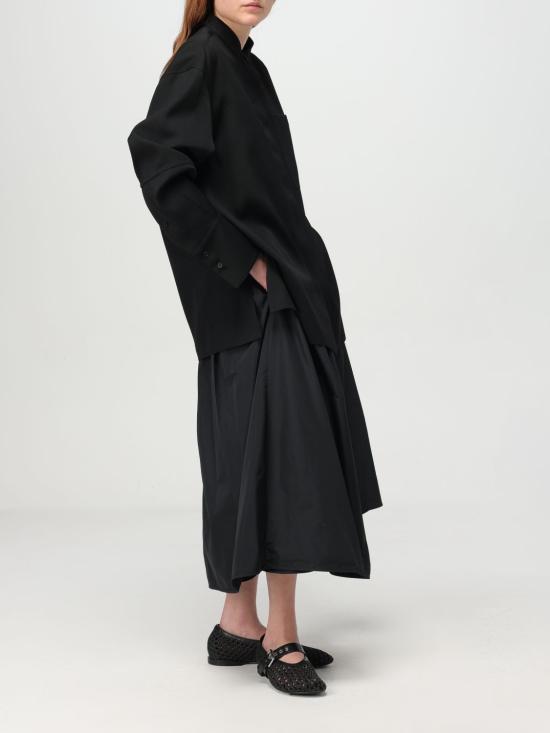 25SS 질샌더 롱 스커트 J01MA0154J70005 001 Black - JIL SANDER