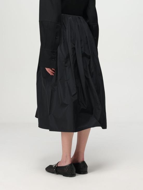 25SS 질샌더 롱 스커트 J01MA0154J70005 001 Black - JIL SANDER