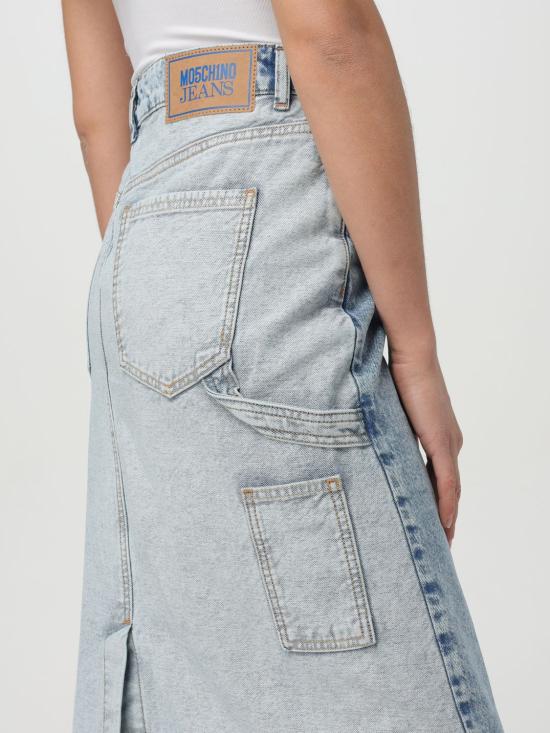 25FW 모스키노 데님 스커트 01053719 1303 Denim - MOSCHINO
