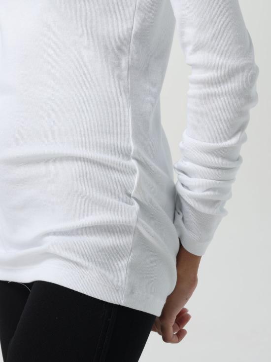 25SS 토템 긴팔 티셔츠 252WRT0373FB0094 047 White - TOTEME