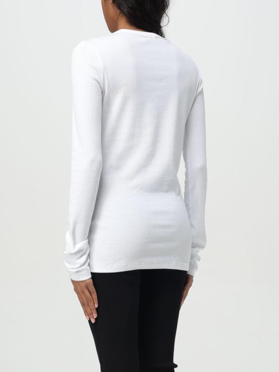 25SS 토템 긴팔 티셔츠 252WRT0373FB0094 047 White - TOTEME